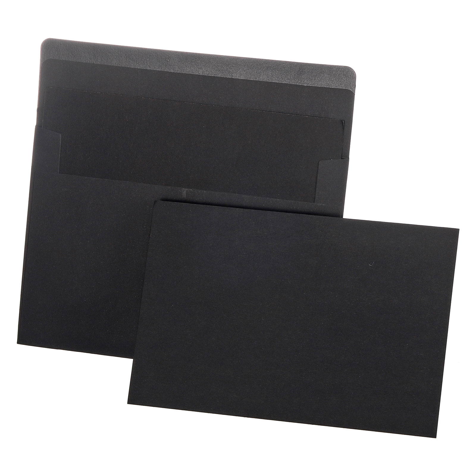 Blank Cards and Envelopes 4x6, 30 Set Blank Note Cards and Envelopes Bulk  Thank You Cardstock, Black